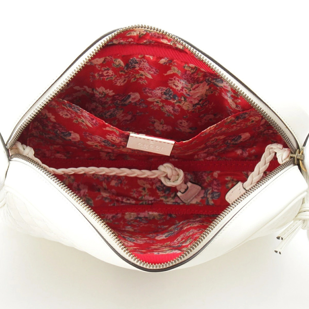 Gucci GG Marmont Sherry Quilted Leather Shoulder Bag White - Picture 6 of 8